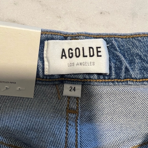 AGOLDE Riley Long Straight denim NEW WITH TAGS 24 - Picture 8 of 11
